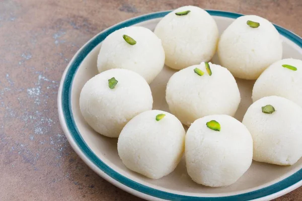 Indiai Édes Rasgulla Ismert Mint Rosogolla Roshogolla Rasagola Ras Gulla — Stock Fotó