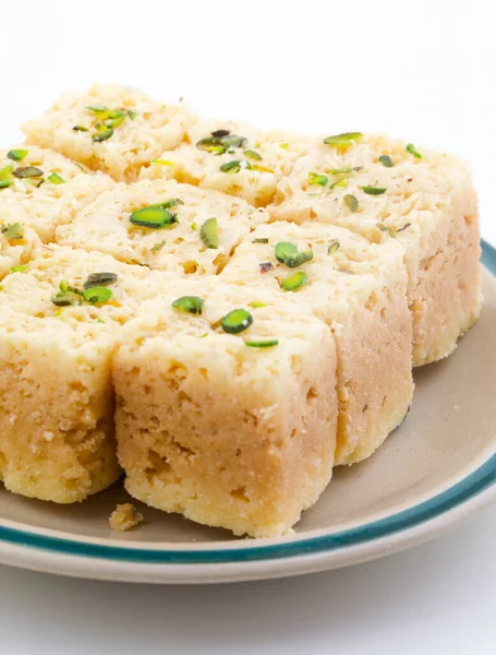 Indio Tradicional Famosa Comida Dulce Mysore Pak Mysoor Pak Aislado —  Fotos de Stock