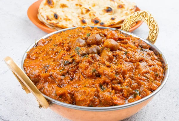 Gesunde Indische Küche Chana Masala Auch Bekannt Als Scharfe Kichererbsen — Stockfoto