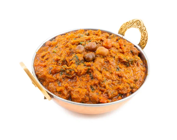 Hint Sağlıklı Mutfağı Chana Masala Baharatlı Nohut Channay Chole Masala — Stok fotoğraf