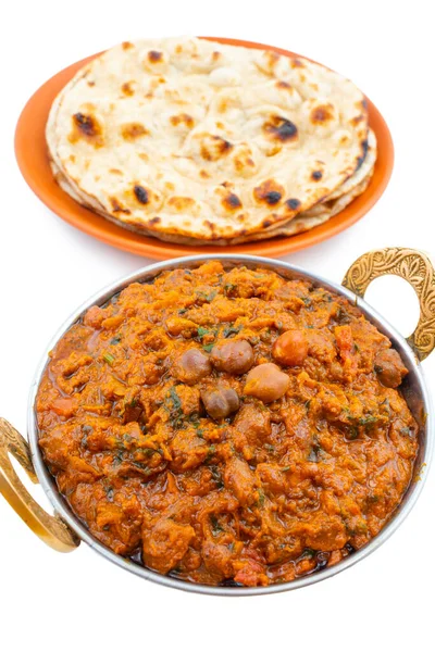 Ινδική Υγιεινή Κουζίνα Chana Masala Επίσης Γνωστή Πικάντικα Ρεβίθια Channay — Φωτογραφία Αρχείου