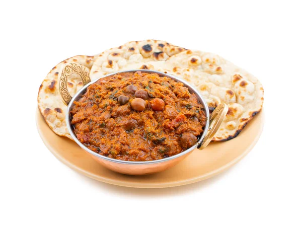 Indisk Hälsosam Mat Chana Masala Även Känd Som Kryddiga Kikärter — Stockfoto