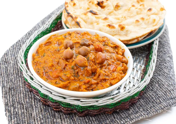 Indiase Gezonde Keuken Chana Masala Ook Bekend Als Pittige Kikkererwten — Stockfoto