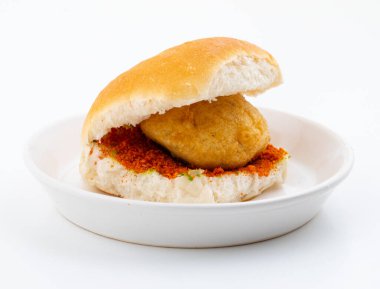 Vada Paav, Wada Pav ya da Wada Pao olarak da bilinen Hint Ünlü Sokak Yemeği, Maharashtra 'dan Vejetaryen Fast Food Dish.