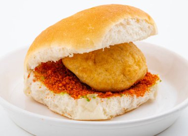 Vada Paav, Wada Pav ya da Wada Pao olarak da bilinen Hint Ünlü Sokak Yemeği, Maharashtra 'dan Vejetaryen Fast Food Dish.