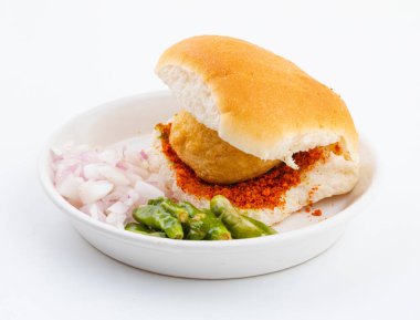 Vada Paav, Wada Pav ya da Wada Pao olarak da bilinen Hint Ünlü Sokak Yemeği, Maharashtra 'dan Vejetaryen Fast Food Dish.