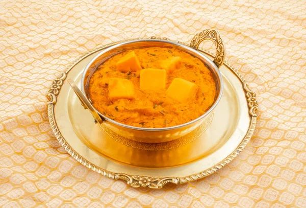 Ινδική Delicious Πικάντικη Χορτοφαγική Κουζίνα Πανίρ Τουφάνι Γνωστό Και Paneer — Φωτογραφία Αρχείου