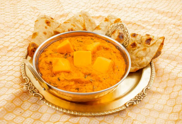 Indian Delicious Spicy Vegetarian Cuisine Paneer Toofani Também Conhecido Como — Fotografia de Stock