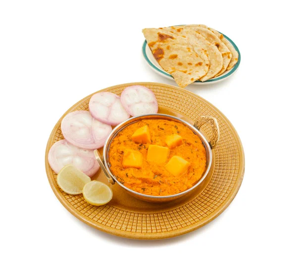 Ινδική Delicious Πικάντικη Χορτοφαγική Κουζίνα Πανίρ Τουφάνι Γνωστό Και Paneer — Φωτογραφία Αρχείου