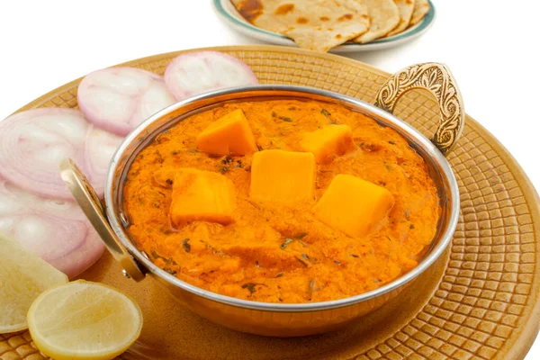 Indian Delicious Spicy Vegetarian Cuisine Paneer Toofani Também Conhecido Como — Fotografia de Stock