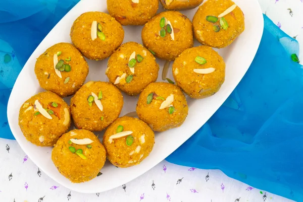 Indyjski Tradycyjny Winter Sweet Food Methi Laddu Wiedzieć Również Jako — Zdjęcie stockowe