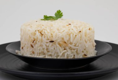 Taze Jeera Rice veya Basmati Rice Kızarmış kimyon tohumlarıyla tatlandırılmış