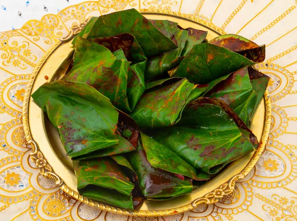 Indian Traditional Mouth Freshener Sweet Paan Även Känd Som Masala — Stockfoto