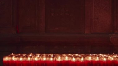 Mum yavaş ateşte bir closeup çekim