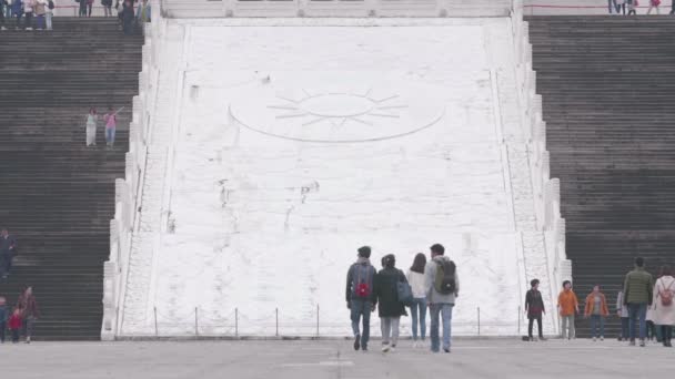 Μαρτίου 2018 Αργή Κίνηση Πυροβολισμό Του Chiang Kai Shek Memorial — Αρχείο Βίντεο