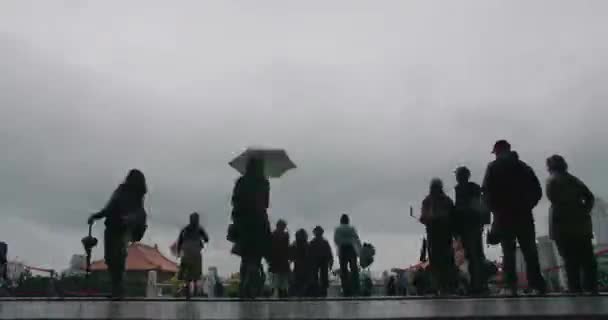 Března 2018 60Fps Časosběrný Záběr Turistickou Chiang Kai Shek Memorial — Stock video
