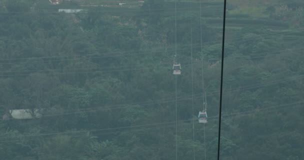 Február 2018 Maokong Gondola Légi Felvétel Taipei Tajvan — Stock videók