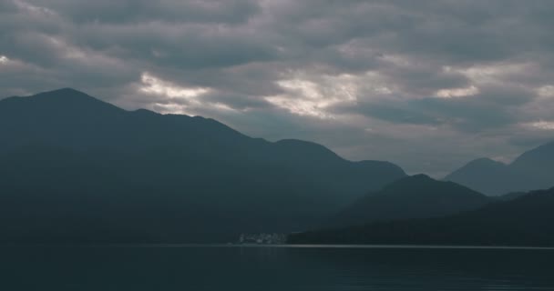 Barco Turístico Sun Moon Lake National Scenic Área Nantou Taiwán — Vídeos de Stock