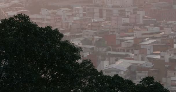 台北郊区的鸟瞰图 — 图库视频影像