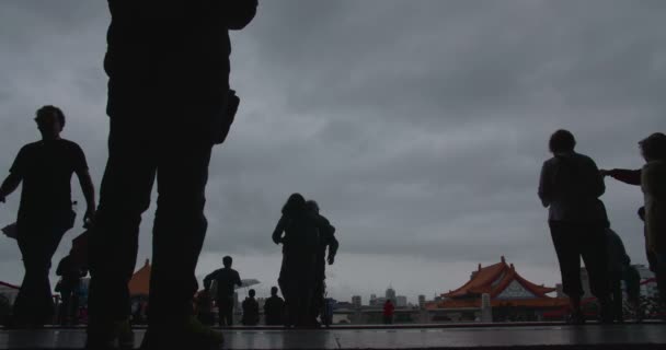 Marzo 2018 Turista Presso Liberty Square Chiang Kai Shek Memorial — Video Stock