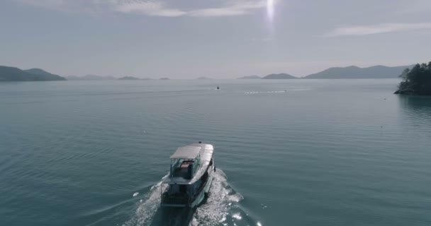 Vista Aérea Del Muelle Bang Bao Isla Koh Chang Trat — Vídeos de Stock