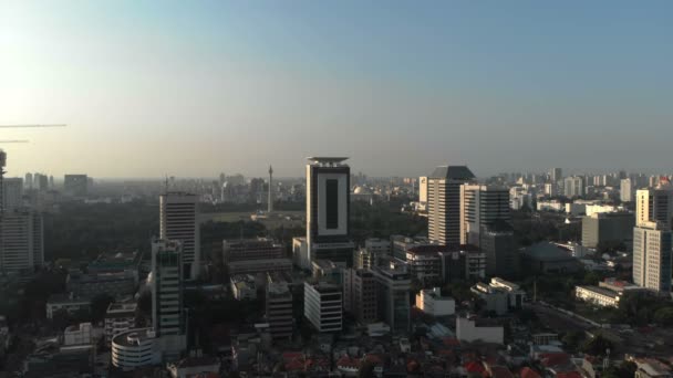 Veduta Aerea Monumen Nasional Jakarta Indonesia — Video Stock