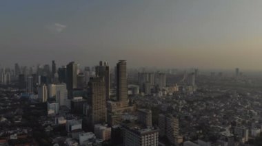 Jakarta, Endonezya'nın havadan görünümü