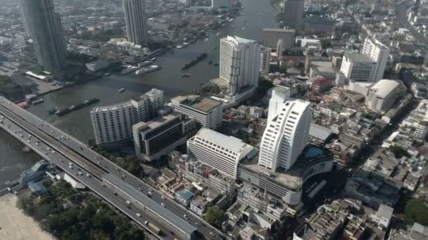 Αεροφωτογραφία Της Μπανγκόκ Ταϊλάνδη — Αρχείο Βίντεο