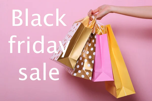 Black Friday Concept Koop Kortingen Winkelen Shopaholisme — Stockfoto