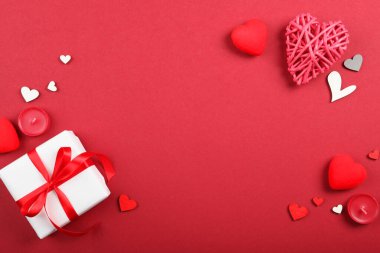 Metin eklenecek yer ile Sevgililer Günü arkaplanı