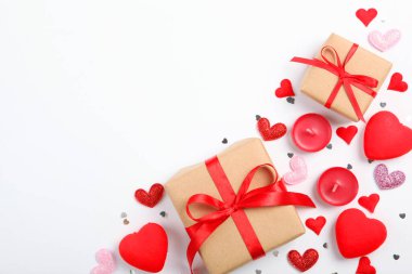 Metin eklenecek yer ile Sevgililer Günü arkaplanı