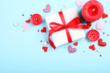 Metin eklenecek yer ile Sevgililer Günü arkaplanı