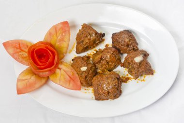 Beef Tikka kabab Restaurant tarzı.