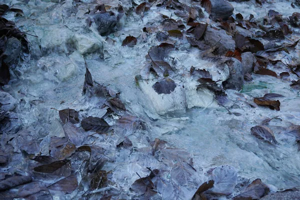 アッシンスキー峡谷とDzheyraksky峡谷の間の高山の峠に藻類と硫酸塩と炭酸塩泉の水 Inguhetia 北コーカサス — ストック写真