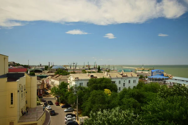 Makhachkala Republic Dagestan Russia June 2018 Вид Каспійське Море Блакитним — стокове фото