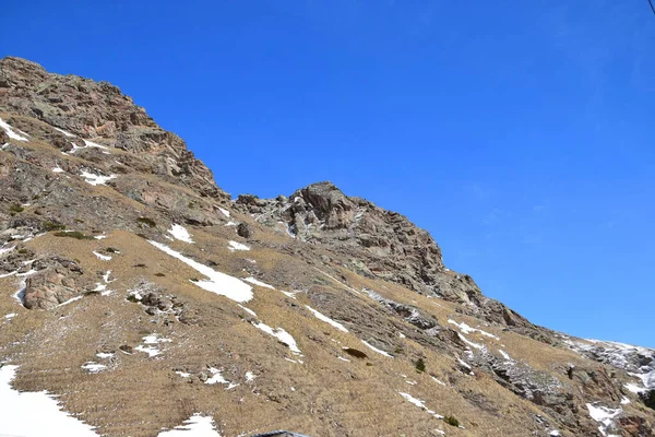 Vista Las Montañas Rocosas Pie Del Monte Elbrus Valle Azau — Foto de Stock