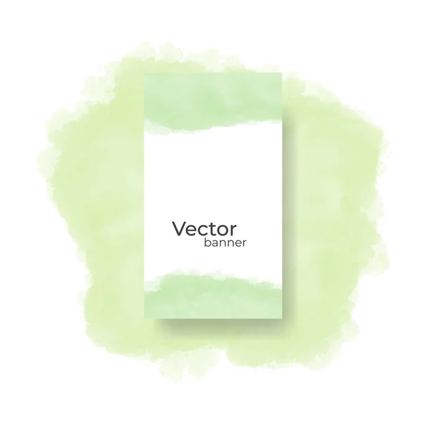 Aquarell hell handgezeichnet Vektor Papier Textur Hintergrund für Karte, Text-Design, Druck. — Stockvektor