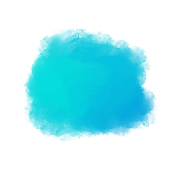 Mancha Azul Aquarela Abstrata Pintado Mão Eps10 — Vetor de Stock