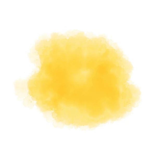 Жовта Пляма Акварель Абстрактна Ручна Пофарбована Eps10 — стоковий вектор