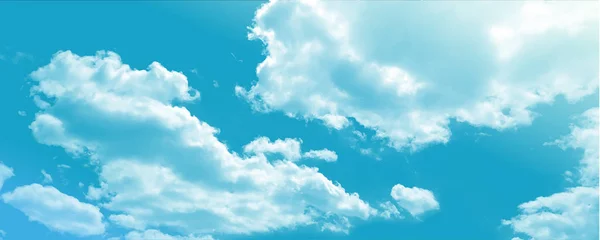 Εικονογράφηση Του Ουρανού Και Clouds Vector Παρασκήνιο Για Την Κάρτα — Διανυσματικό Αρχείο