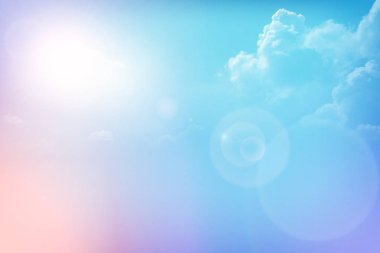 Gökyüzü ve bulutlar. Kartı, metin tasarım, arka plan yazdırma.