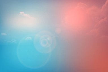 Gökyüzü ve bulutlar. Kartı, metin tasarım, arka plan yazdırma.