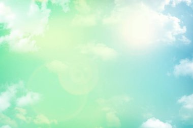 Gökyüzü ve bulutlar. Kartı, metin tasarım, arka plan yazdırma.