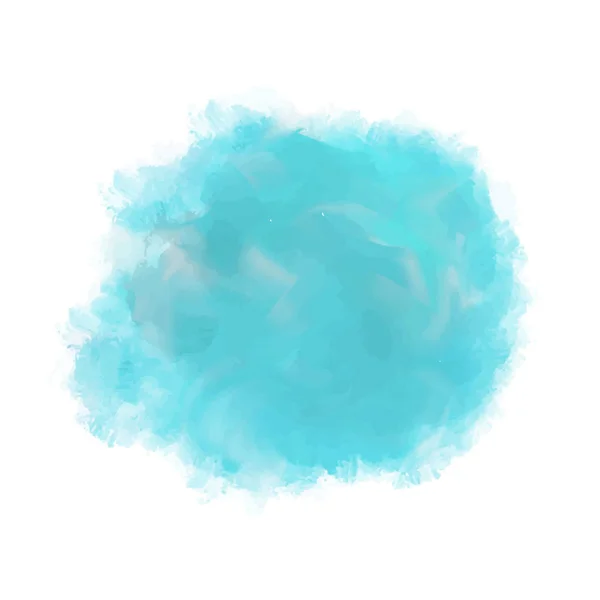 Синя Пляма Акварель Абстрактна Ручна Пофарбована Eps10 — стоковий вектор