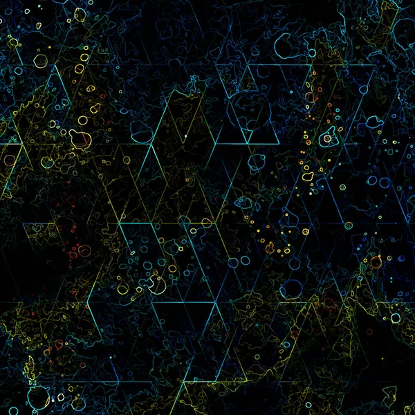Résumé Espace Polygonal Bas Fond Poly Sombre Arrière Plan Science — Image vectorielle