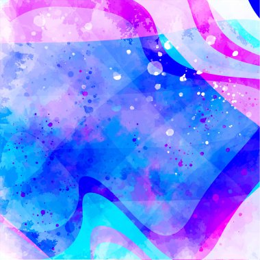 sulu boya parlak el kartı, metin tasarımı için vektör kağıt doku arka plan çekilmiş