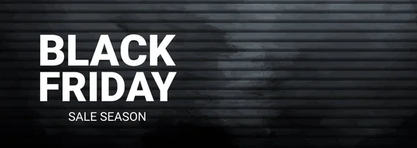 Zwarte Vrijdag Verkoop Grunge Banner Textuur Achtergrond Voor Kaart Tekstontwerp — Stockvector
