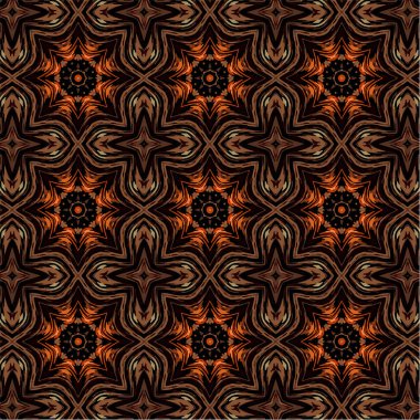 Soyut desen soyut geometrik çiçek tarzı ile. Yinelenen örnek şekil ve çizgi. Modern iç mekan tasarımı, duvar kağıdı, tekstil sanayî için.