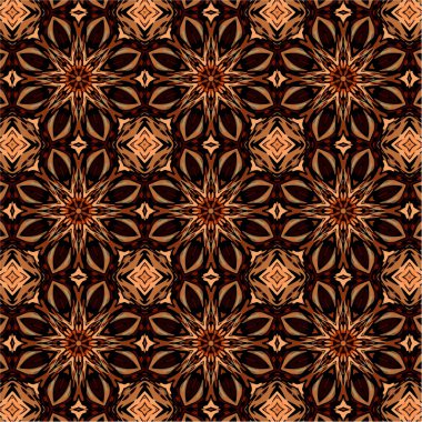 Soyut desen soyut geometrik çiçek tarzı ile. Yinelenen örnek şekil ve çizgi. Modern iç mekan tasarımı, duvar kağıdı, tekstil sanayî için.