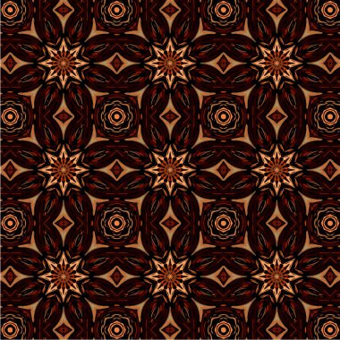 Soyut desen soyut geometrik çiçek tarzı ile. Yinelenen örnek şekil ve çizgi. Modern iç mekan tasarımı, duvar kağıdı, tekstil sanayî için.